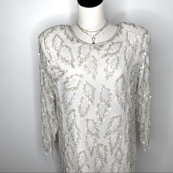 Vintage Scala sequin wedding cocktail dress - Picture 3 of 11